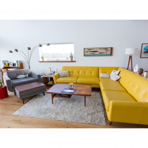 Hughes Leather Corner Sectional - Photo by Sasha Presseisen