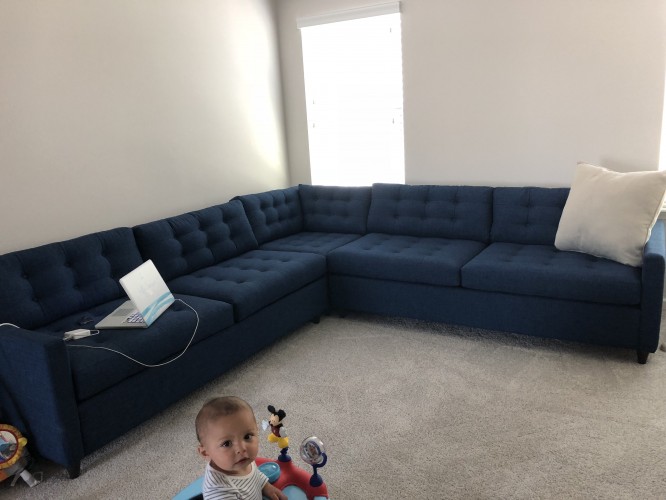 Eliot Corner Sectional Sleeper Joybird The Look Eliot Corner Sectional Sleeper Photo By Sarah Robilotta